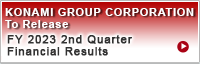 KONAMI HOLDINGS CORPORATION To Release FY2023 2nd Quarter Financial Results