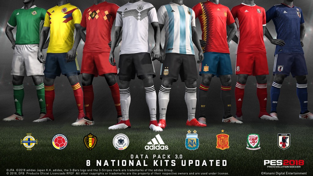 adidas national team kits 2018