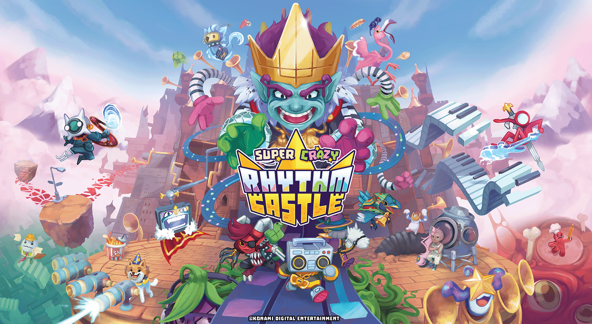 It's 'Super Crazy Rhythm Castle', The Chaotic Rhythm Adventure! An