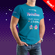 TwinBee Play Select T-shirt (CYAN)