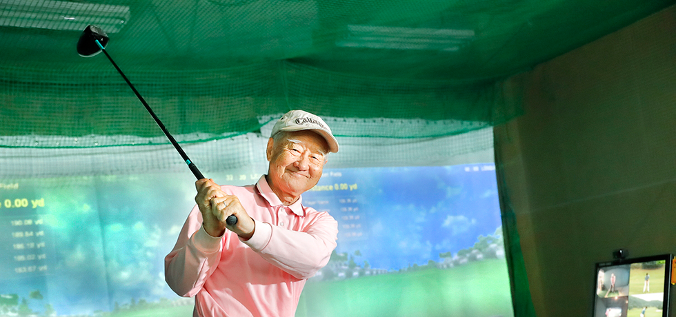 80歳で、シニアゴルファーの夢を達成。イメージ