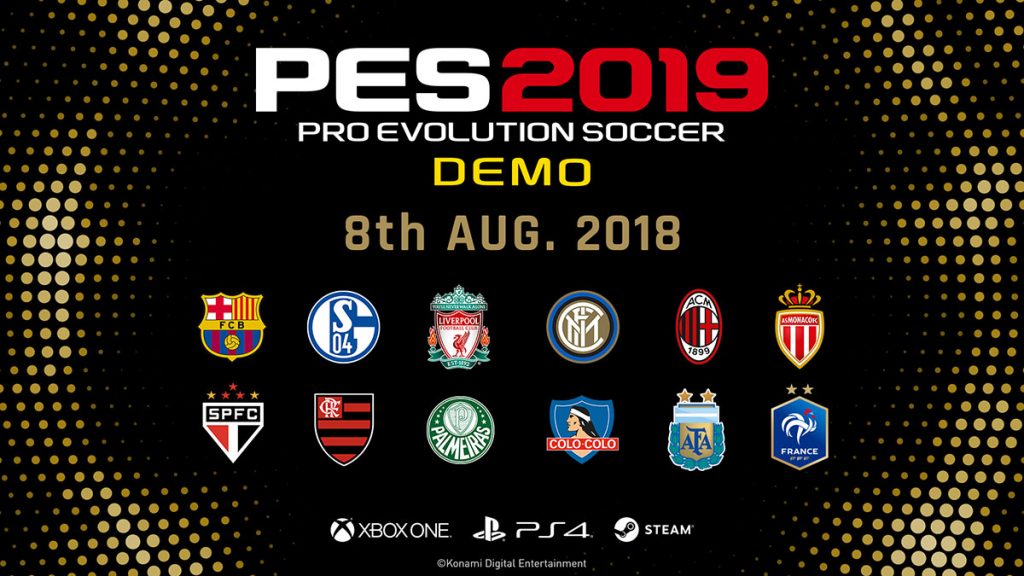 Pro Evolution Soccer 2019 Demo Now Available!